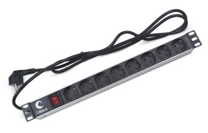 Cabeus PDU-8P-2EU ���� ����������� ��� 19" ������, ��������������, 8 �������, 16 A