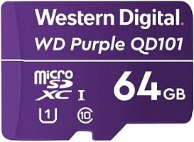 ����� ������ microSDHC UHS-I U1 WD Purple �� 64 ��