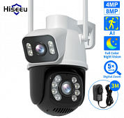  PTZ IP- Hiseeu WS318B - 8 MPx  - WiFi -   -  