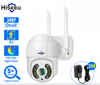 ������� PTZ IP-������ Hiseeu Outdoor PTZ (3.6 mm) - WiFi 3Mp � ������������� �����