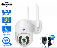  PTZ IP- Hiseeu Outdoor PTZ (3.6 mm) - WiFi 3Mp   