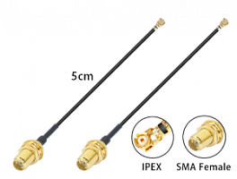   IPEX U.fl Female - SMA Female   RG1.13 (SMA F to IPEX-1) 5 