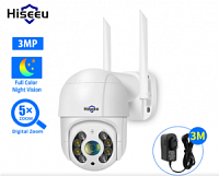 ������� PTZ IP-������ Hiseeu WHD812 Outdoor PTZ (3.6 mm) - WiFi 1080p � ������������� �����