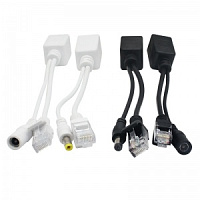 POE Адаптер - Сплиттер - Инжектор питания пассивный (RJ45+Jack 5.5 mm.) 12-48 В. Passive POE