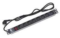 Cabeus PDU-8P-2EU ���� ����������� ��� 19" ������, ��������������, 8 �������, 16 A