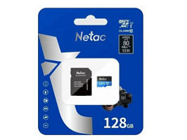 Карта памяти microSDXC UHS-I U1 NETAC P500 128 ГБ, 80 МБ/с, Class 10, NT02P500STN-128G-R *